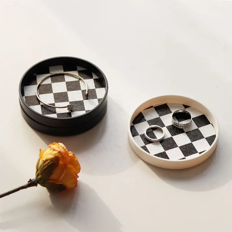 Plaid Cup Coaster - Checkerboard Drink Mat Pad
