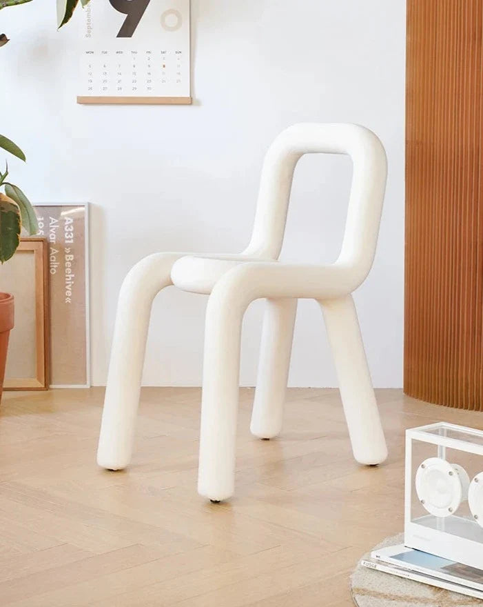 Fabric Lounge Chair - Nordic Bent Pipe Armchair