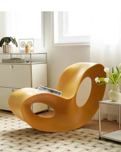 Lazy Lounge Chair - Modern PE Plastic Seat