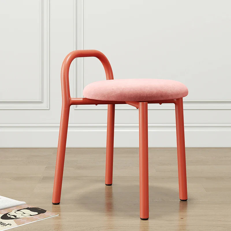 Mid-Century Modern Chair - Green Minimalist Metal Dining Seat