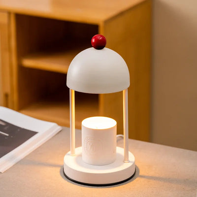 Modern Candle Warmer - Red Metal Electric Lamp