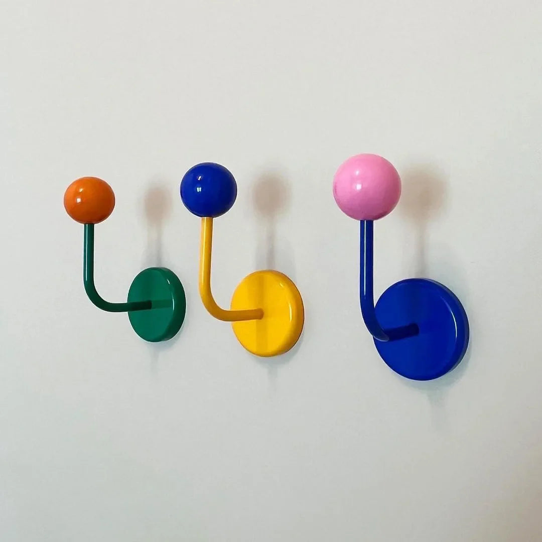 Magnetic Wall Hook - Retro Metal Ball Hanger