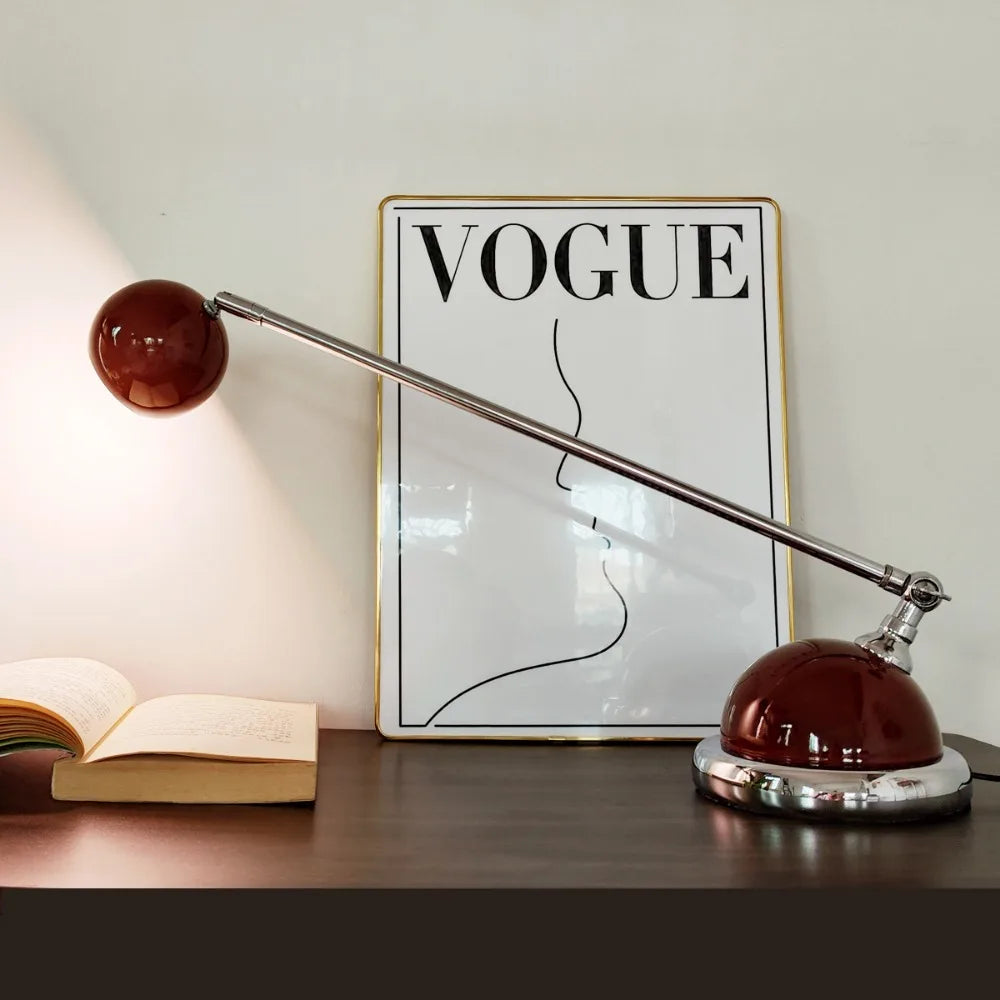 Retro Table Lamp – Haus Theory Rotating Ball Minimalist Lighting