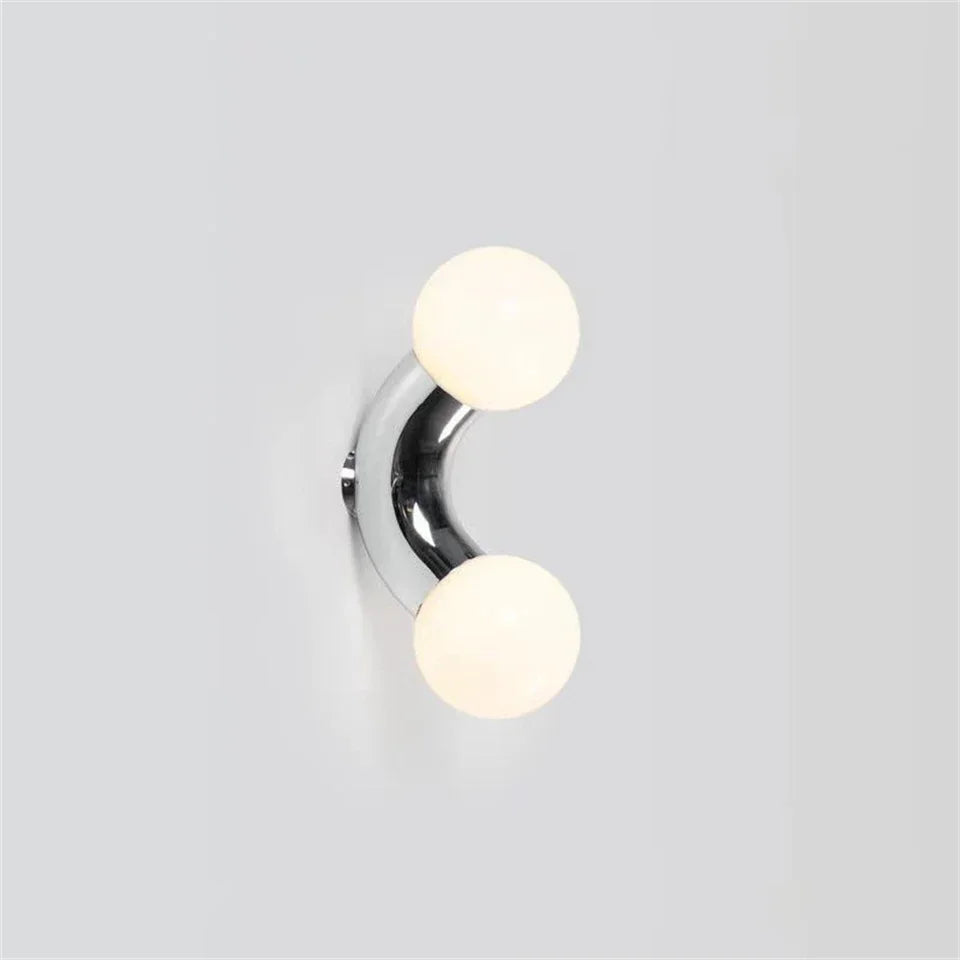 Chrome Ball Wall Lamp - Hotel Style Lighting Fixture