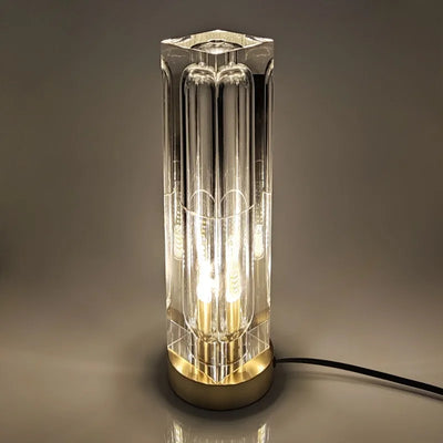 Crystal Glass Table Lamp - Hotel Style Luxury Ambient Light