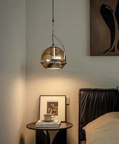 Glass Ball Pendant Lamp - Rotatable Scandinavian Light