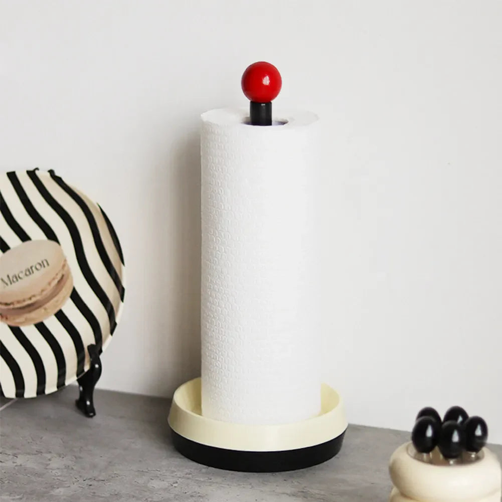 Red Ball Paper Towel Holder - Retro Kitchen Decor