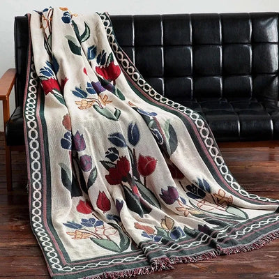 Bamboo Fiber Throw Blanket - Vintage Soft Cozy