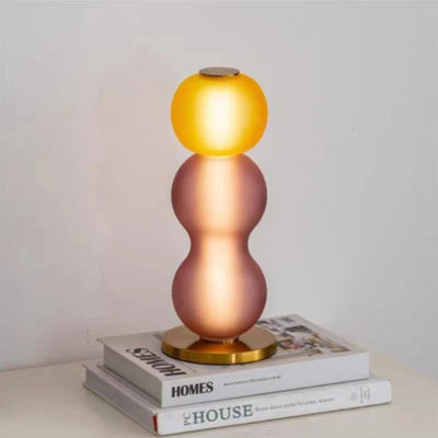 Nordic Glass Table Lamp - Colored Dyed Lighting
