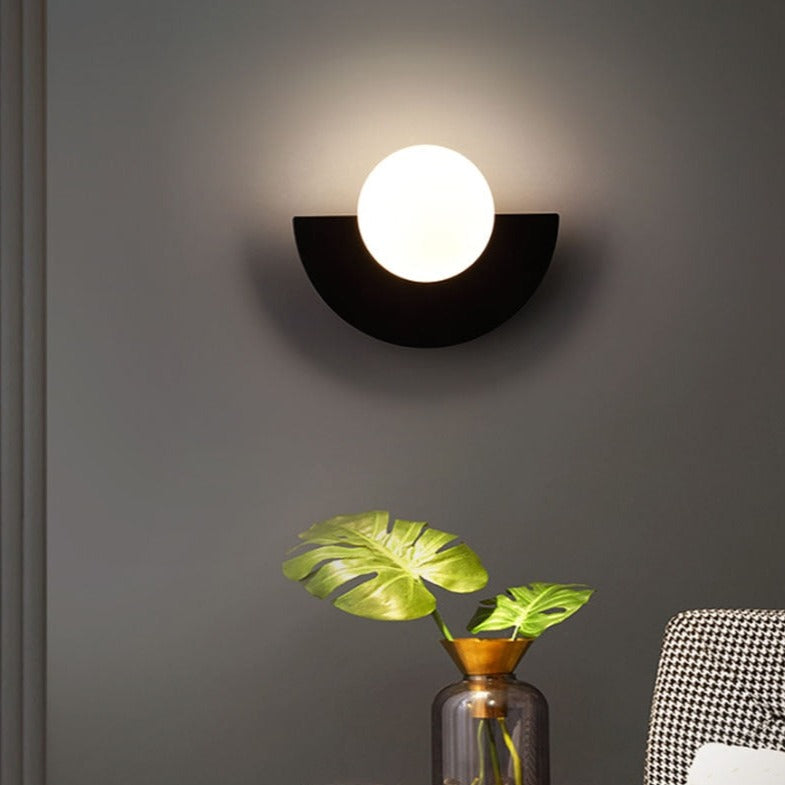 Nordic Glass Wall Lamp - Modern Ball Design LED Fixture