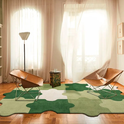 Color Puzzle Rug - Vibrant Polyester Floor Mat