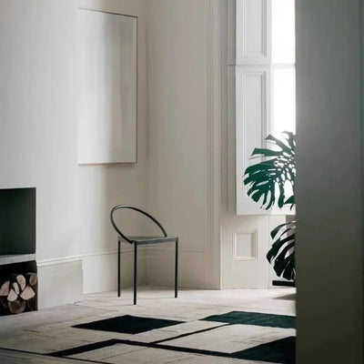 Italian Dining Chair - Minimalist Triangle Seat Metal
