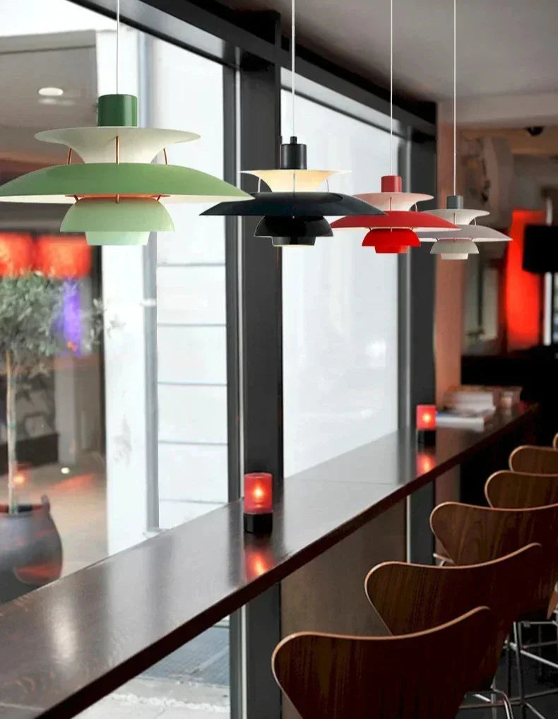 Color Umbrella Ceiling Fixture - Modern Scandinavian Lamp