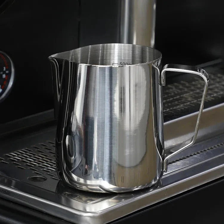 Milk Frothing Pitcher - Stainless Steel 350ml & 600ml Thermal Layered