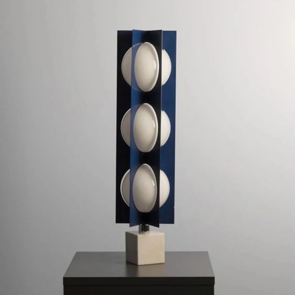 Marble Base Ball Lamp - Italian Design Blue Geometry Floor Lamp
