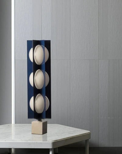 Marble Base Ball Lamp - Italian Design Blue Geometry Floor Lamp