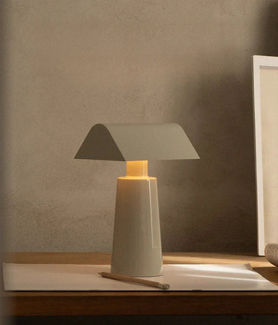 Wireless Table Lamp - Mid Century Modern Ambient Pyramid Light