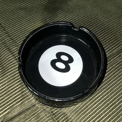 Eight Ball Ashtray - Ceramic Decorative Tabletop
