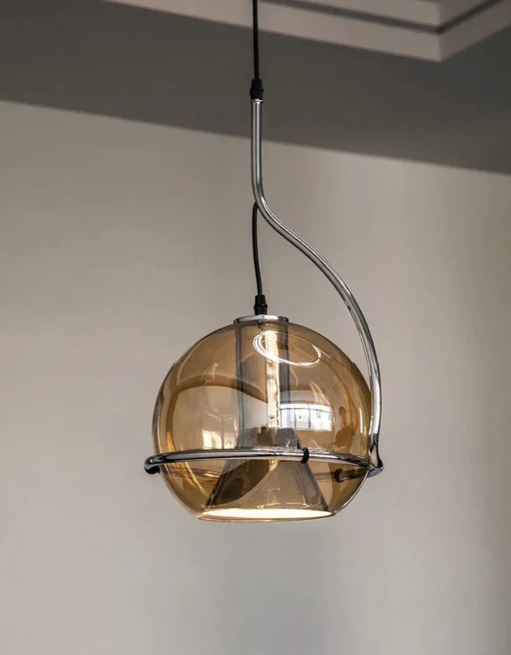 Glass Ball Pendant Lamp - Rotatable Scandinavian Light