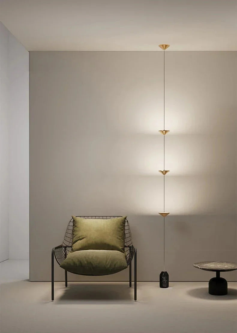 Linear Pendant Lamp - Adjustable Floor To Ceiling Light