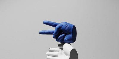 Rock Paper Scissor Sculpture – Hand Crafted Marble Surface Decor