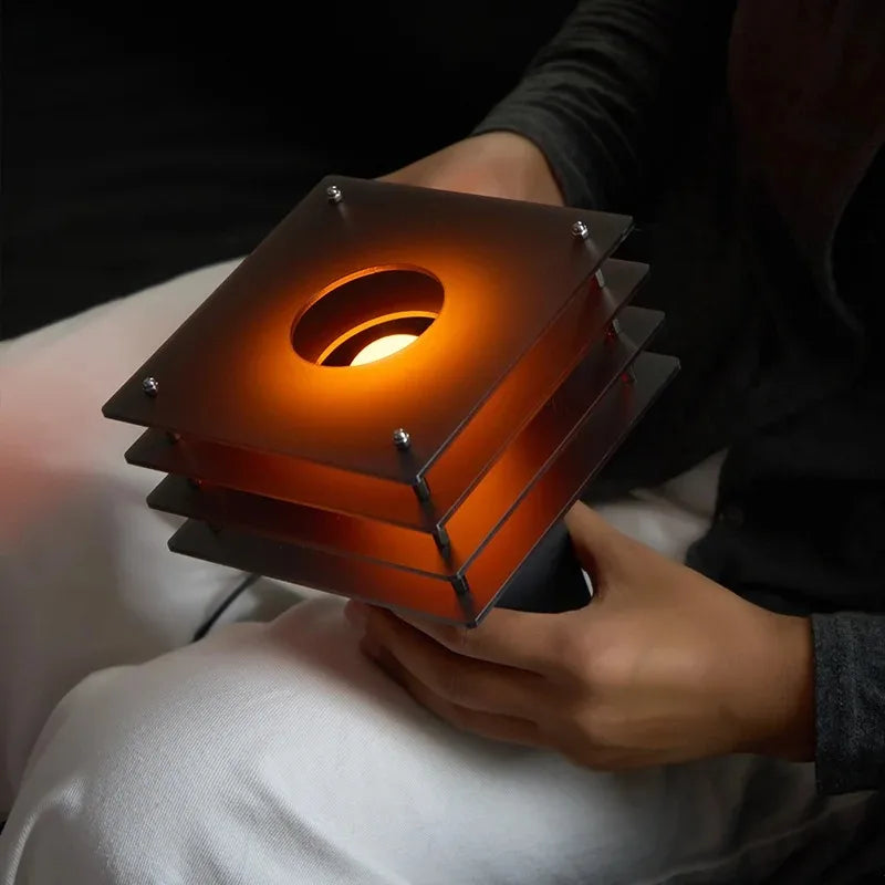 Layered Acrylic Table Lamp – Modern Desk Light