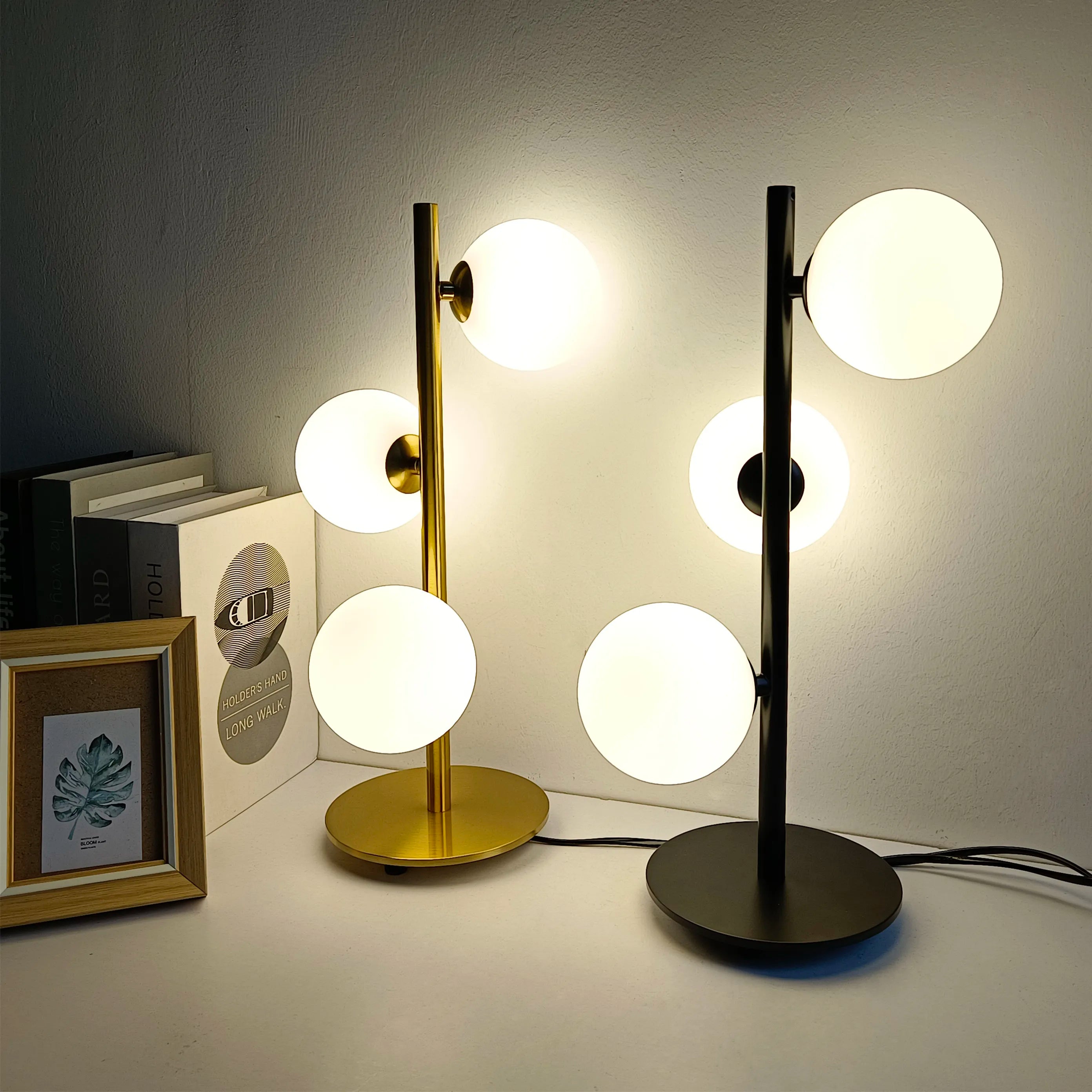 Triple Ball Table Lamp - Modern LED Lighting