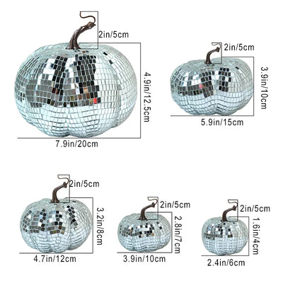 Disco Ball Pumpkin | Halloween Party Ornament