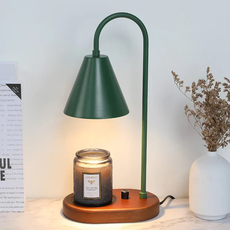 Candle Warmer Electric - Wood Base Sleek Design