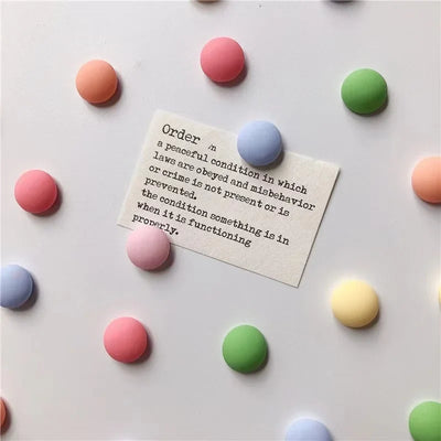 Macaron Ball Magnets - Colorful Refrigerator Set