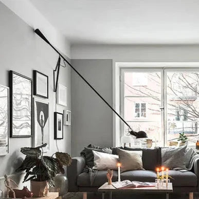 Industrial Wall Lamp | Adjustable Rotating Metal Sconce
