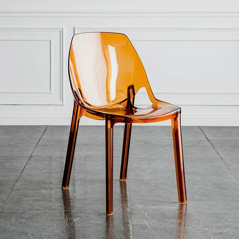 Acrylic Dining Chair - Nordic Clear Durable Seat