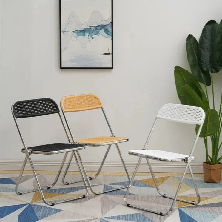 Foldable Mesh Chair | Durable Metal Frame | Nordic Design