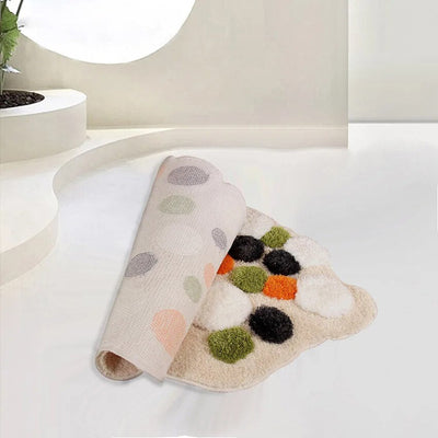 Colorful Moss Rug - Tufted Polyester Mat 2x3ft
