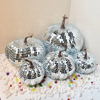 Disco Ball Pumpkin | Halloween Party Ornament