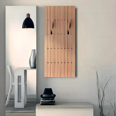 Pine Wood Wall Panel with Hook - Elegant Japanese Design
