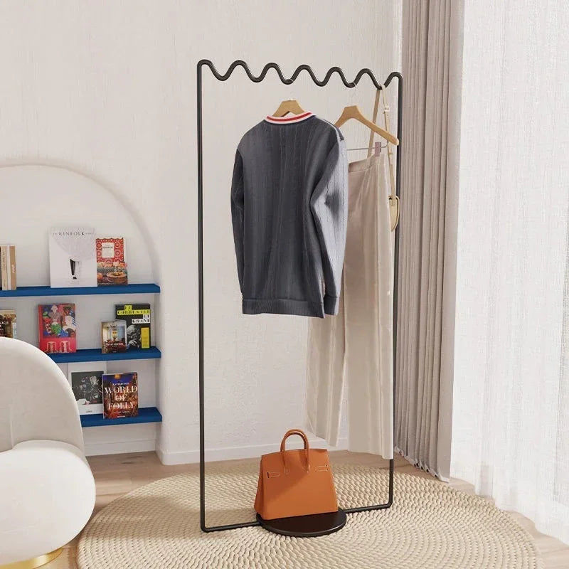 Metal Coat Rack | Wavy Floor Stand | Durable Design