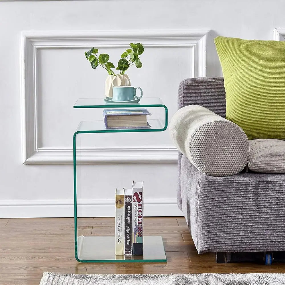 Acrylic Side Table – Versatile Transparent Accent Piece