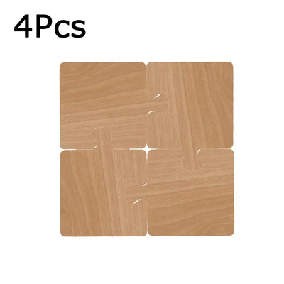 Wooden Puzzle Coaster Set - Elegant Wood Drink Coasters