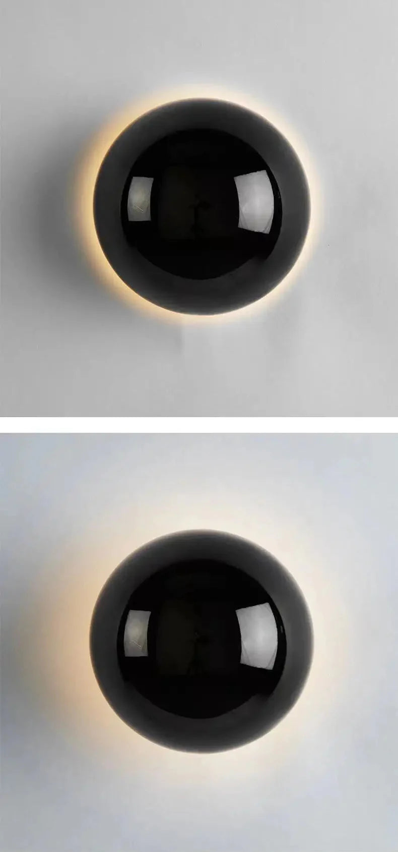 Minimalist Metal Wall Lamp - Nordichome Modern Dome Light Fixture