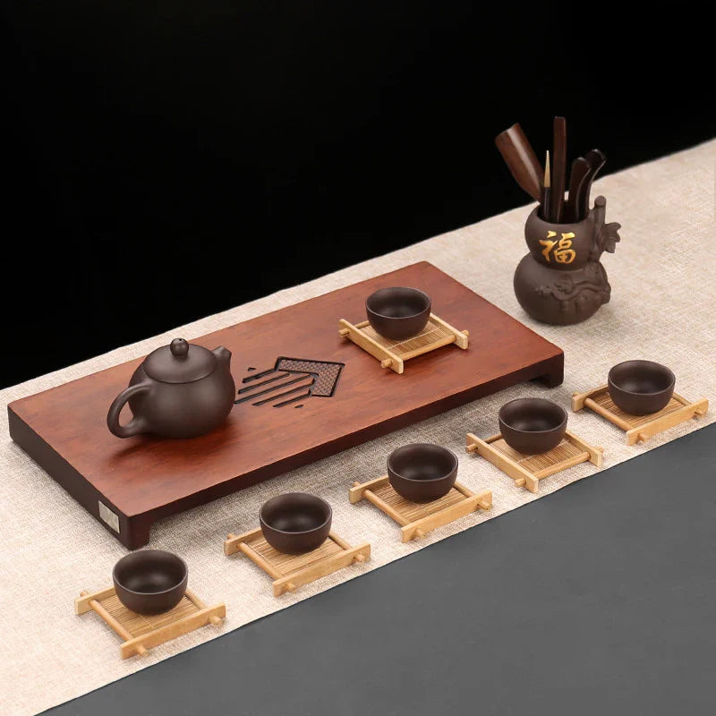 Bamboo Coaster - Japanese Retro Drink Tray