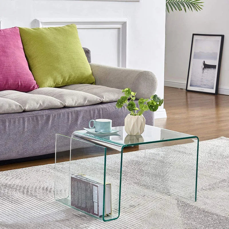 Acrylic Side Table – Versatile Transparent Accent Piece