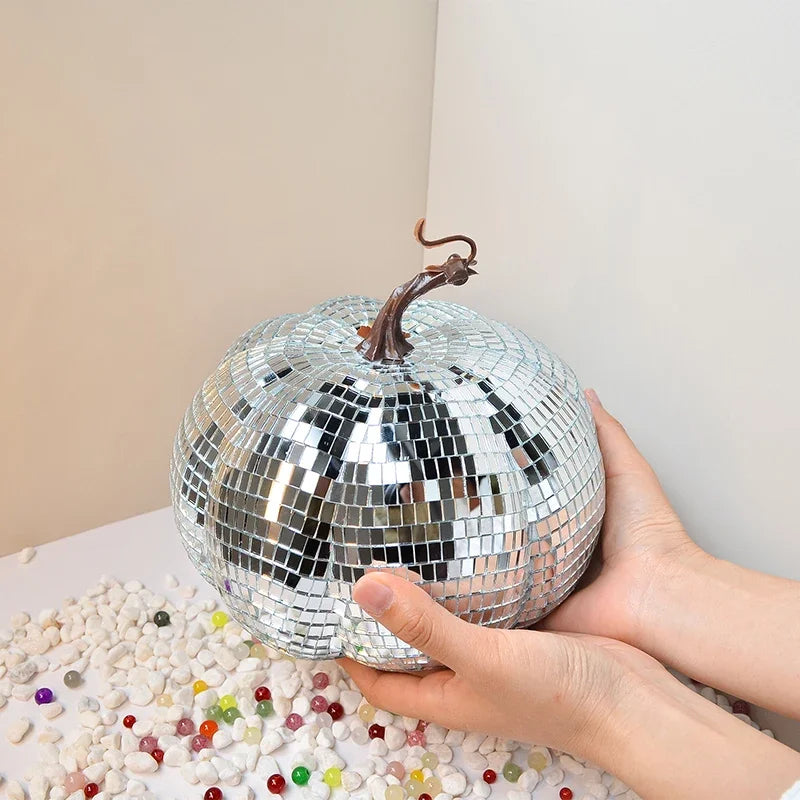 Disco Ball Pumpkin | Halloween Party Ornament