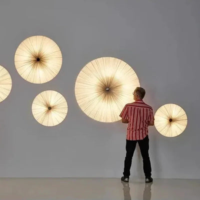 Fabric Pendant Chandelier – Japanese Wabi-Sabi Lighting Fixture