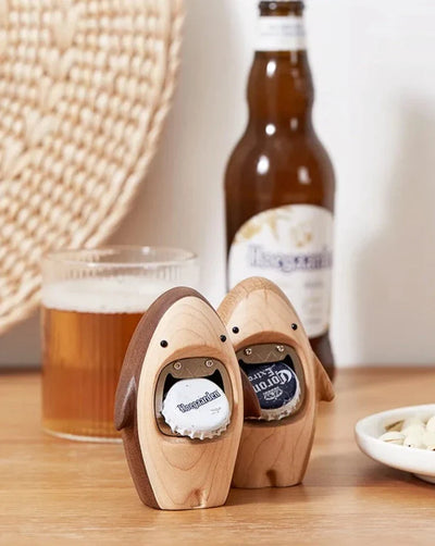 Wooden Bottle Opener | Compact Shark Design, Party Ready