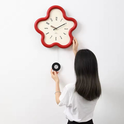 Style Flip Wall Clock – Minimalist Swinging Digital Clock for Living Room