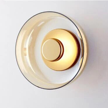 Glass Bowl Wall Lamp | Minimalist Warm White Wall Light