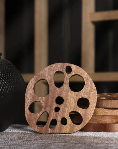 Wooden Drink Coaster - Lotus Root Eco Friendly Pad