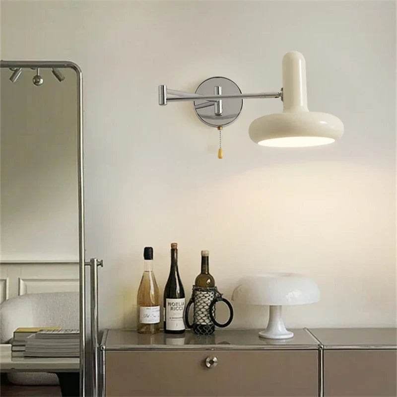 Nordic Wall Lamp – Cream Adjustable Wall Fixture