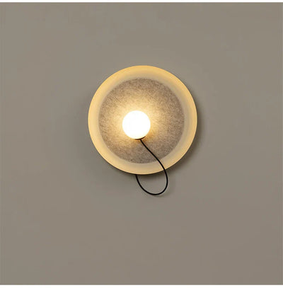 Oriental Wall Fixture – Metal Bulb Plate Lamp